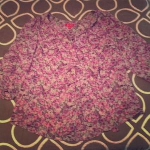 Sheer Floral Top